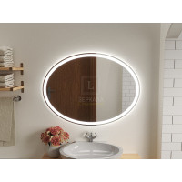 Зеркало в ванную комнату с подсветкой светодиодной лентой Ардо