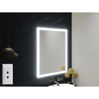 Зеркало с подсветкой и встроенной розеткой для ванной комнаты Палаццо